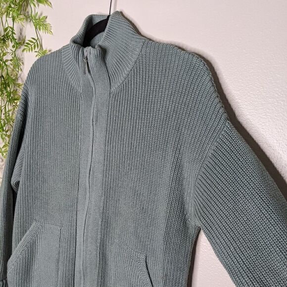 Wynne Layers QVC Sage Green Zip Sweater Medium - Picture 8 of 8